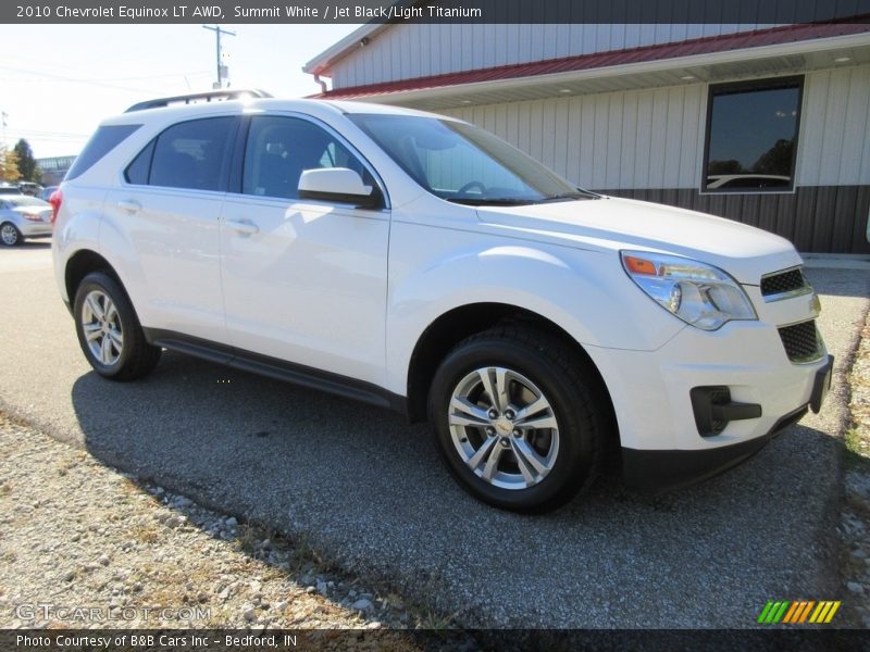 Summit White / Jet Black/Light Titanium 2010 Chevrolet Equinox LT AWD