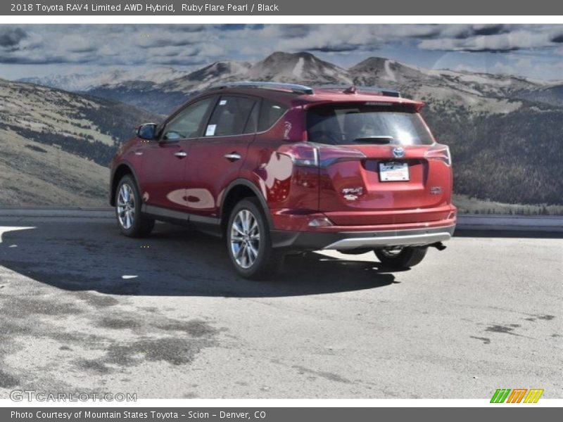 Ruby Flare Pearl / Black 2018 Toyota RAV4 Limited AWD Hybrid