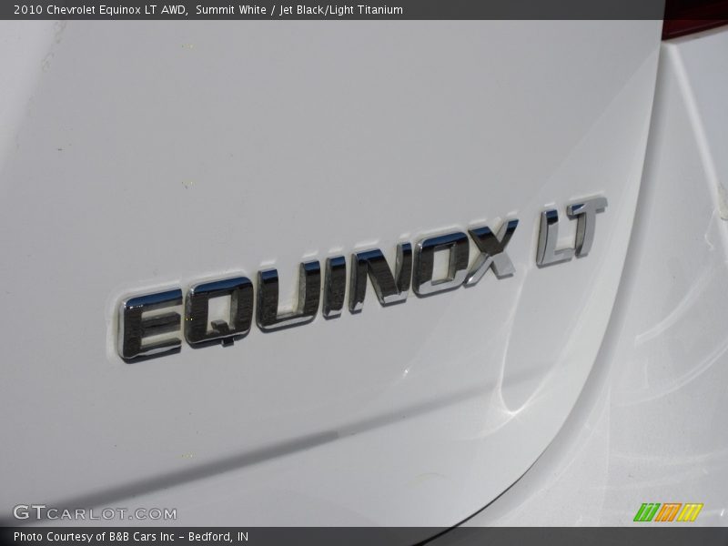 Summit White / Jet Black/Light Titanium 2010 Chevrolet Equinox LT AWD