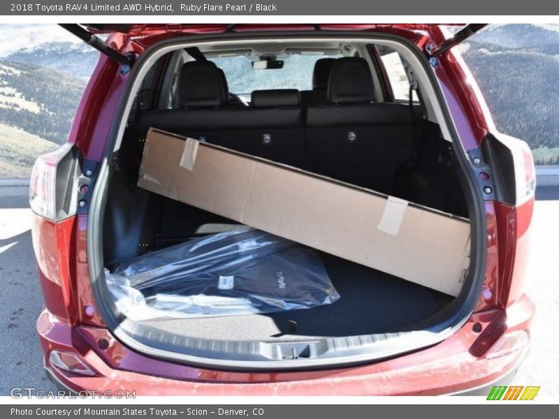 Ruby Flare Pearl / Black 2018 Toyota RAV4 Limited AWD Hybrid