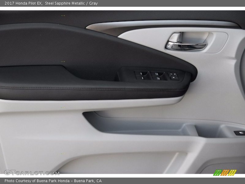 Steel Sapphire Metallic / Gray 2017 Honda Pilot EX