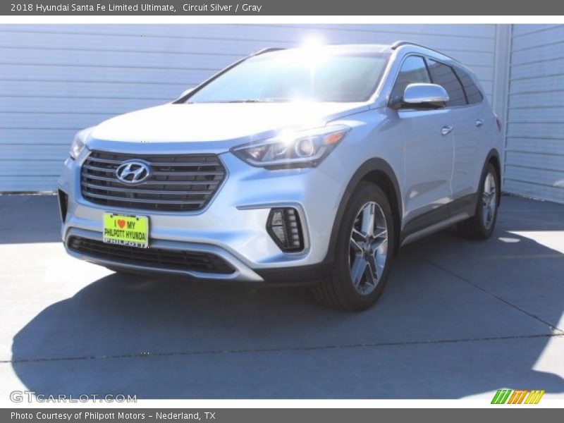 Circuit Silver / Gray 2018 Hyundai Santa Fe Limited Ultimate