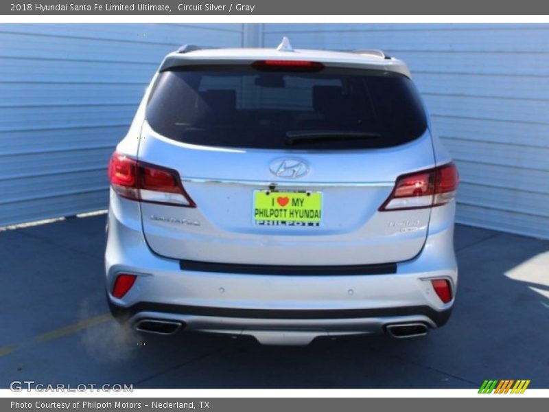 Circuit Silver / Gray 2018 Hyundai Santa Fe Limited Ultimate