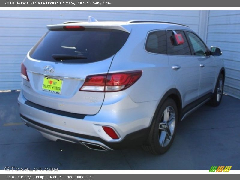 Circuit Silver / Gray 2018 Hyundai Santa Fe Limited Ultimate