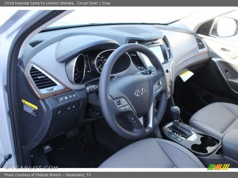 Circuit Silver / Gray 2018 Hyundai Santa Fe Limited Ultimate