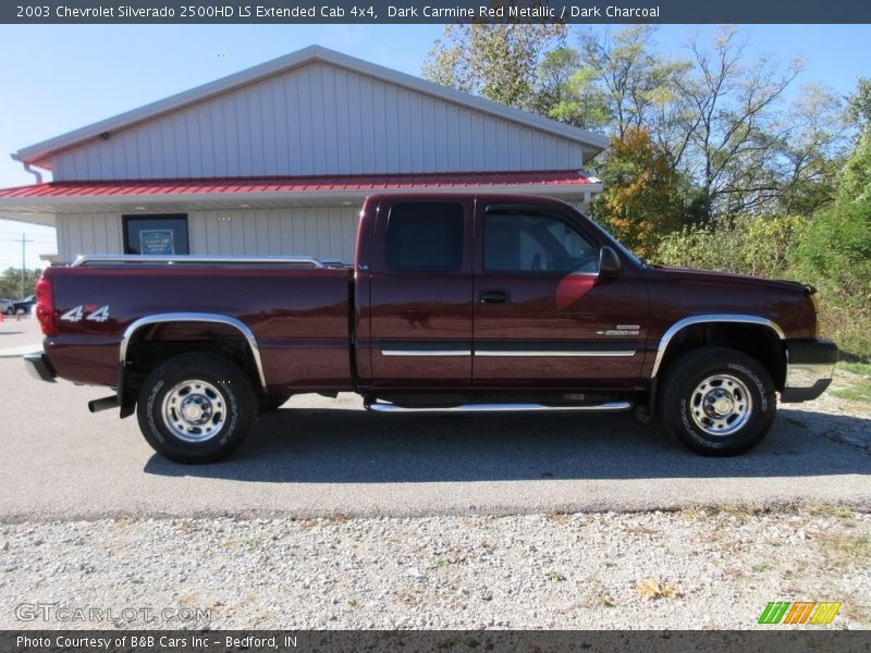 Dark Carmine Red Metallic / Dark Charcoal 2003 Chevrolet Silverado 2500HD LS Extended Cab 4x4