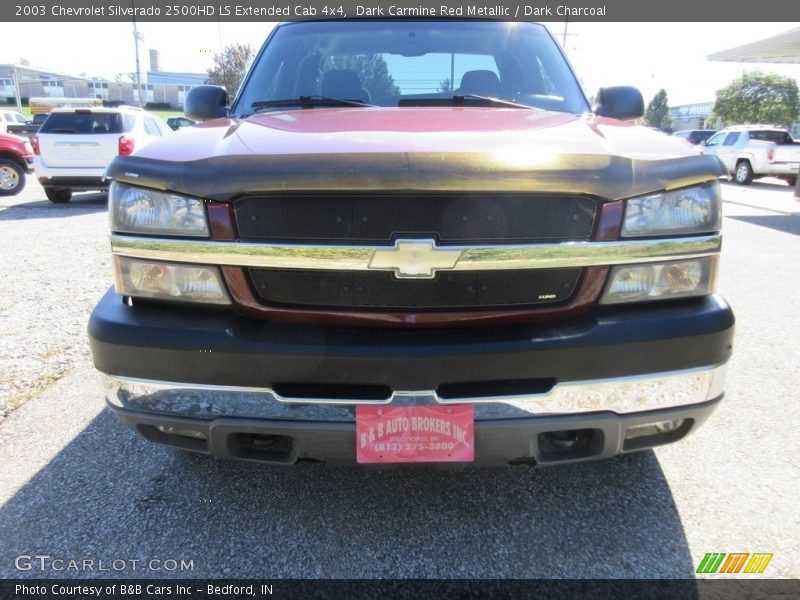 Dark Carmine Red Metallic / Dark Charcoal 2003 Chevrolet Silverado 2500HD LS Extended Cab 4x4