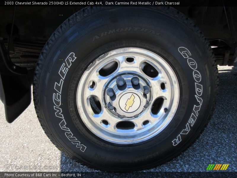 Dark Carmine Red Metallic / Dark Charcoal 2003 Chevrolet Silverado 2500HD LS Extended Cab 4x4