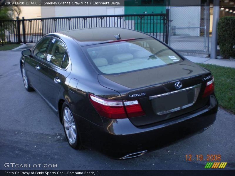 Smokey Granite Gray Mica / Cashmere Beige 2009 Lexus LS 460 L
