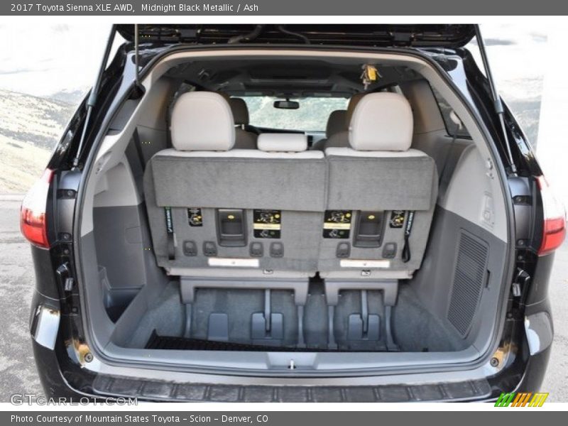 Midnight Black Metallic / Ash 2017 Toyota Sienna XLE AWD