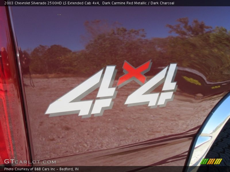 Dark Carmine Red Metallic / Dark Charcoal 2003 Chevrolet Silverado 2500HD LS Extended Cab 4x4