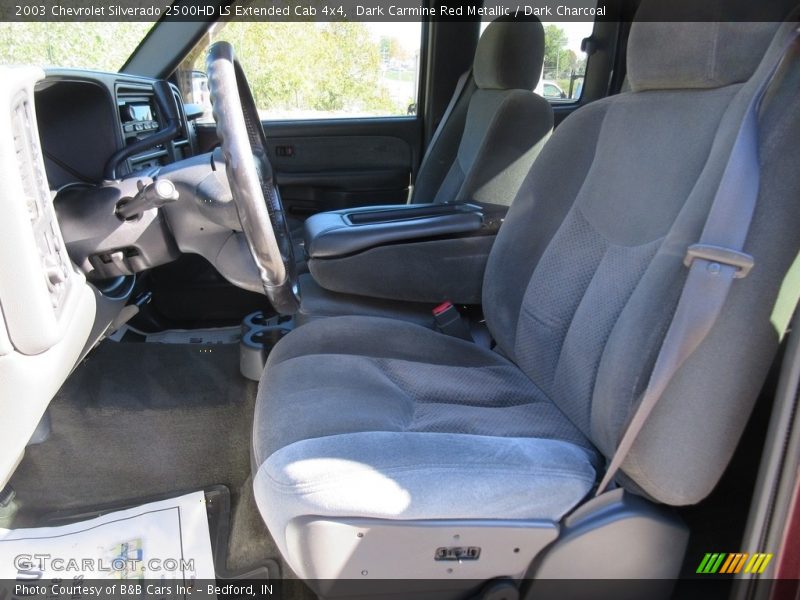 Dark Carmine Red Metallic / Dark Charcoal 2003 Chevrolet Silverado 2500HD LS Extended Cab 4x4