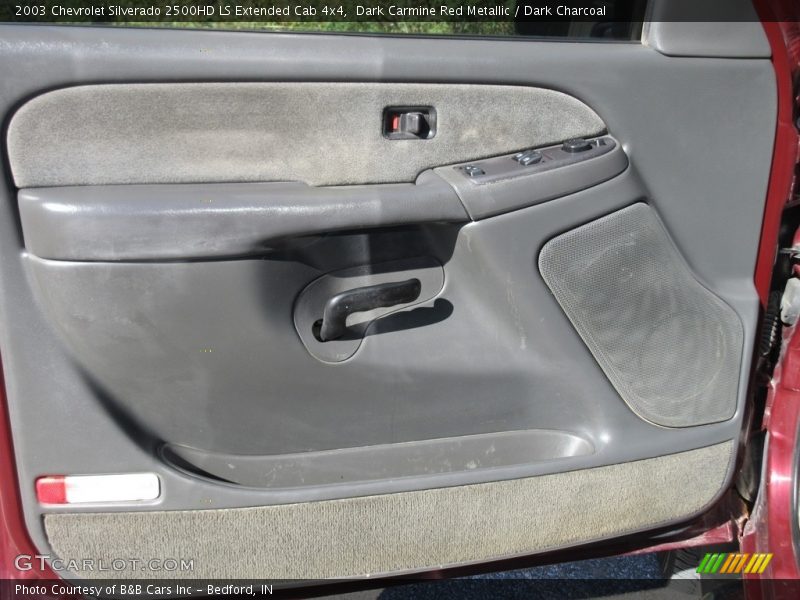 Dark Carmine Red Metallic / Dark Charcoal 2003 Chevrolet Silverado 2500HD LS Extended Cab 4x4