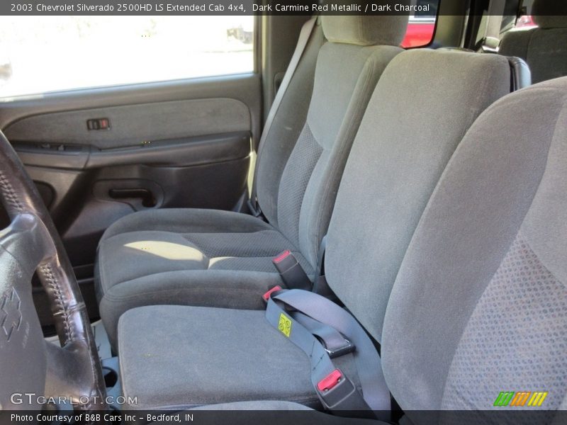 Dark Carmine Red Metallic / Dark Charcoal 2003 Chevrolet Silverado 2500HD LS Extended Cab 4x4