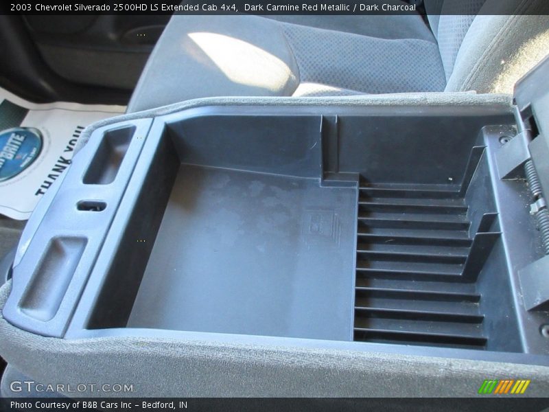 Dark Carmine Red Metallic / Dark Charcoal 2003 Chevrolet Silverado 2500HD LS Extended Cab 4x4