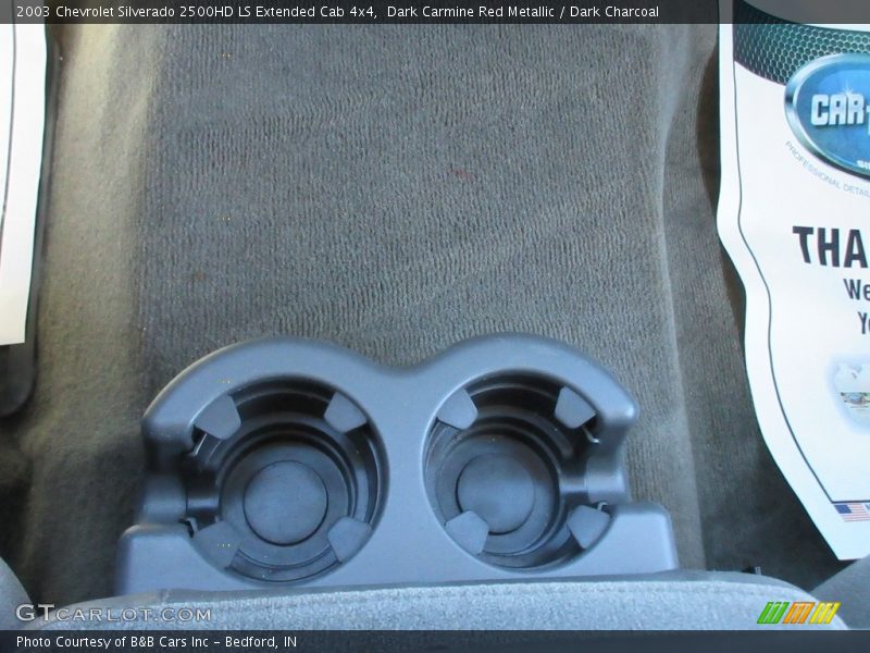 Dark Carmine Red Metallic / Dark Charcoal 2003 Chevrolet Silverado 2500HD LS Extended Cab 4x4
