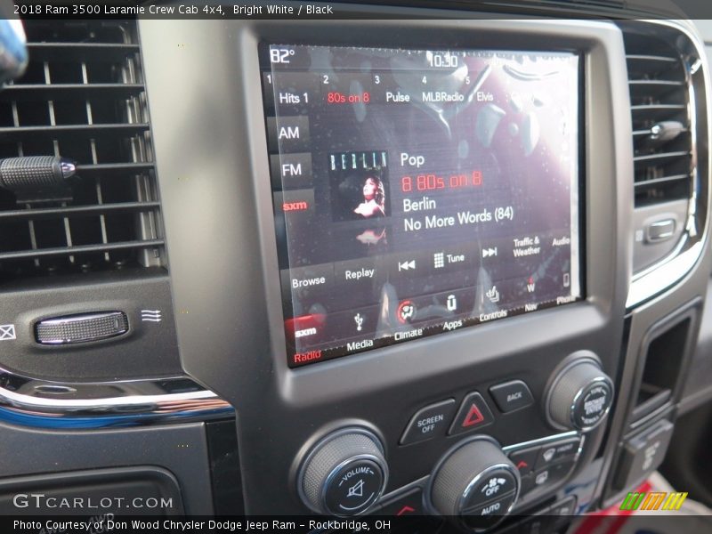 Bright White / Black 2018 Ram 3500 Laramie Crew Cab 4x4