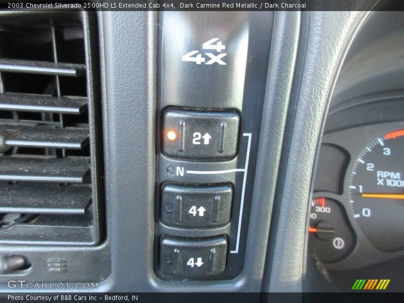 Dark Carmine Red Metallic / Dark Charcoal 2003 Chevrolet Silverado 2500HD LS Extended Cab 4x4