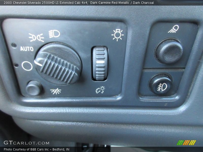 Dark Carmine Red Metallic / Dark Charcoal 2003 Chevrolet Silverado 2500HD LS Extended Cab 4x4
