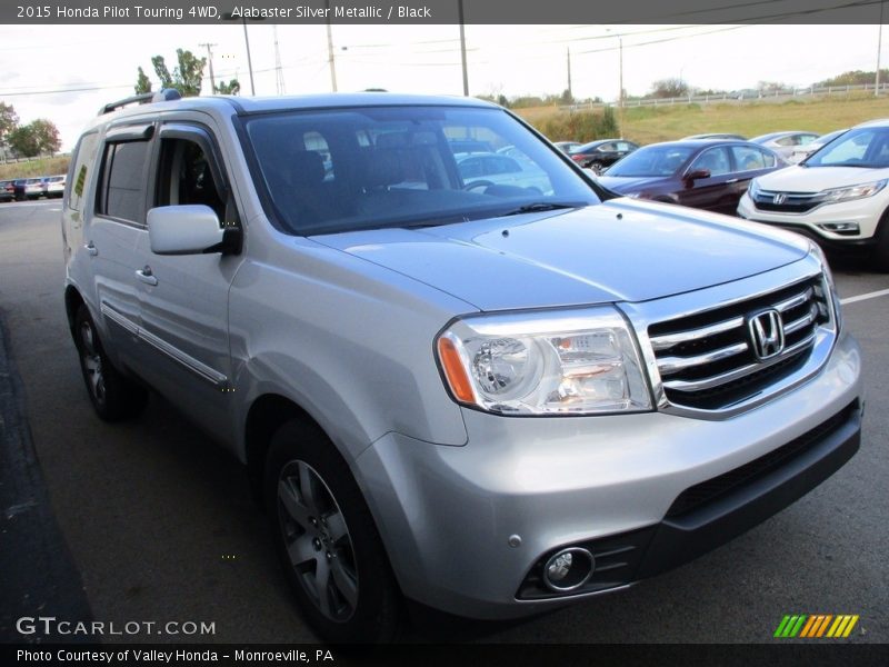 Alabaster Silver Metallic / Black 2015 Honda Pilot Touring 4WD