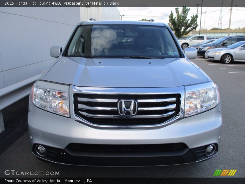 Alabaster Silver Metallic / Black 2015 Honda Pilot Touring 4WD