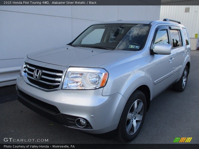 Alabaster Silver Metallic / Black 2015 Honda Pilot Touring 4WD