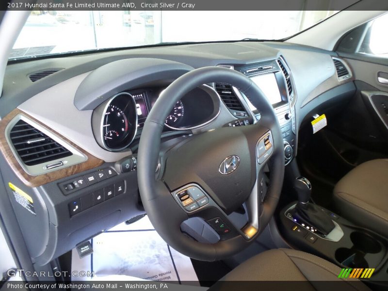 Circuit Silver / Gray 2017 Hyundai Santa Fe Limited Ultimate AWD
