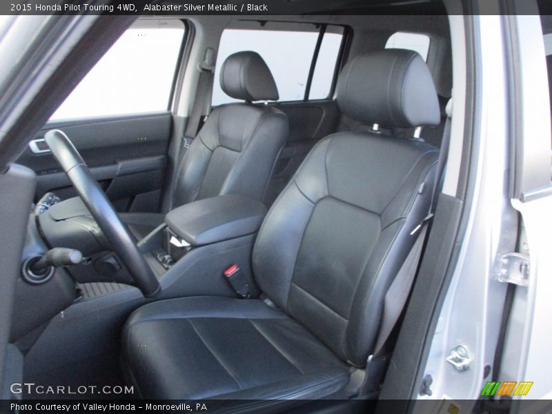 Alabaster Silver Metallic / Black 2015 Honda Pilot Touring 4WD