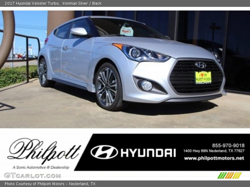 Ironman Silver / Black 2017 Hyundai Veloster Turbo