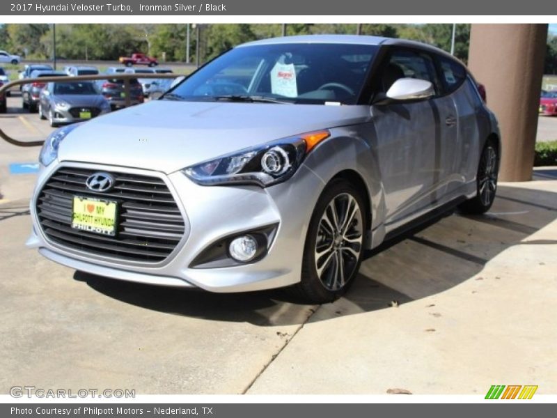 Ironman Silver / Black 2017 Hyundai Veloster Turbo