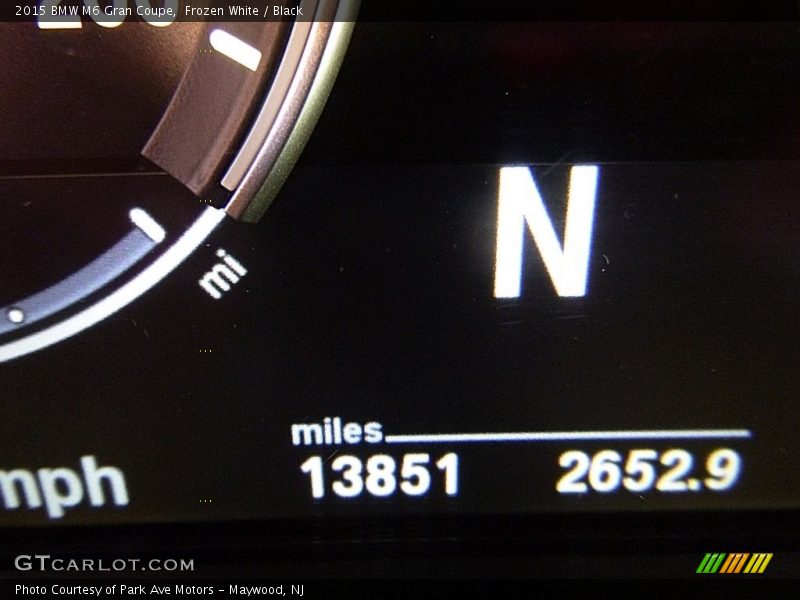 Frozen White / Black 2015 BMW M6 Gran Coupe