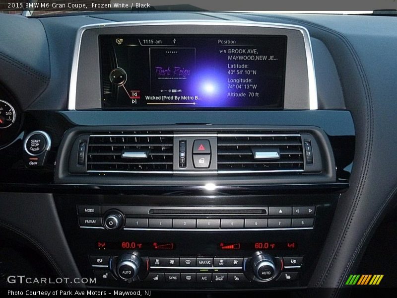 Frozen White / Black 2015 BMW M6 Gran Coupe