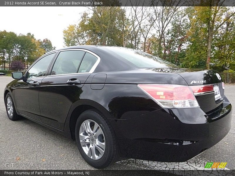 Crystal Black Pearl / Black 2012 Honda Accord SE Sedan