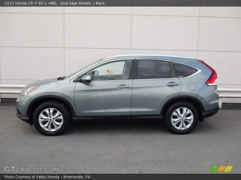 Opal Sage Metallic / Black 2012 Honda CR-V EX-L 4WD