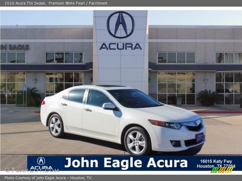 Premium White Pearl / Parchment 2010 Acura TSX Sedan