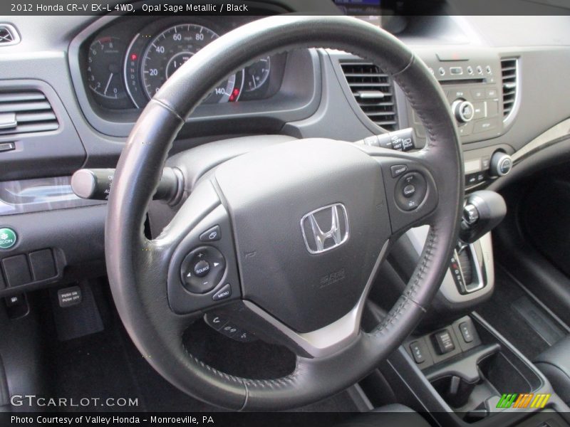 Opal Sage Metallic / Black 2012 Honda CR-V EX-L 4WD