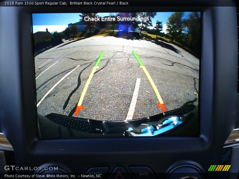 Brilliant Black Crystal Pearl / Black 2018 Ram 1500 Sport Regular Cab