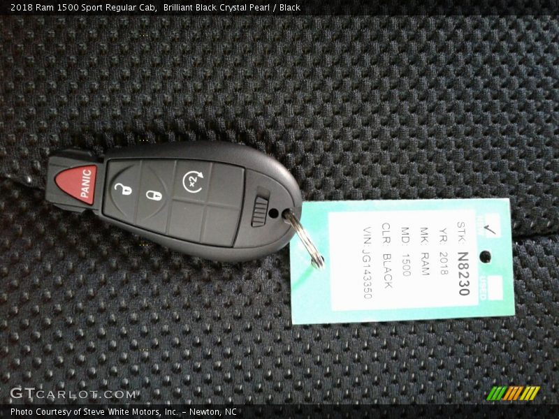 Brilliant Black Crystal Pearl / Black 2018 Ram 1500 Sport Regular Cab