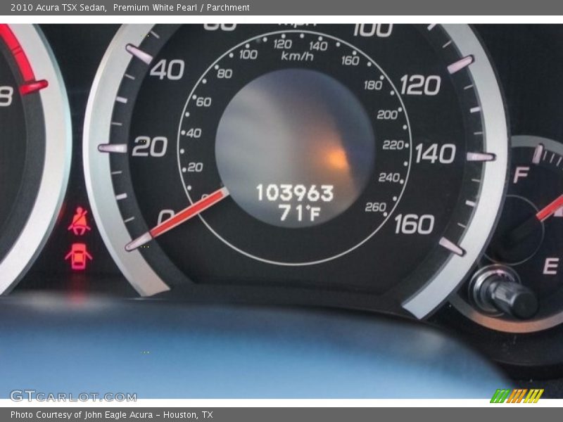 Premium White Pearl / Parchment 2010 Acura TSX Sedan