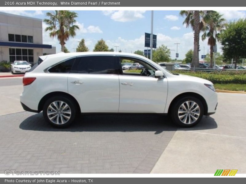 White Diamond Pearl / Parchment 2016 Acura MDX Technology