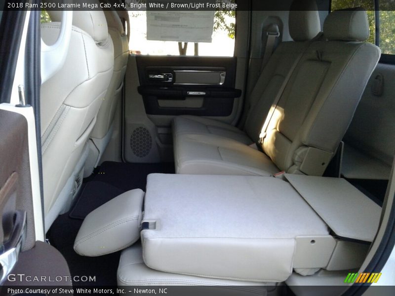 Bright White / Brown/Light Frost Beige 2018 Ram 2500 Laramie Mega Cab 4x4