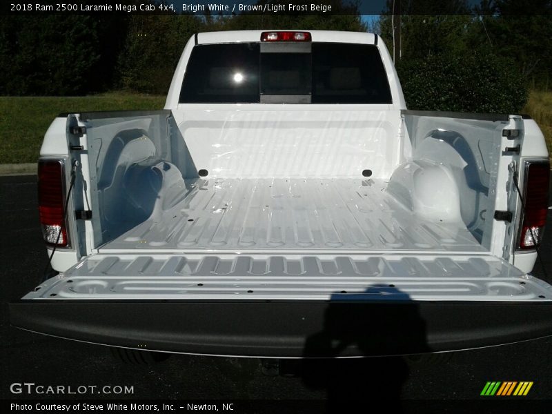 Bright White / Brown/Light Frost Beige 2018 Ram 2500 Laramie Mega Cab 4x4