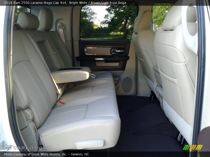 Bright White / Brown/Light Frost Beige 2018 Ram 2500 Laramie Mega Cab 4x4
