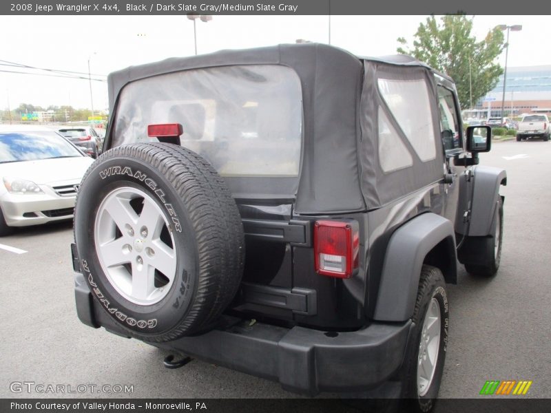 Black / Dark Slate Gray/Medium Slate Gray 2008 Jeep Wrangler X 4x4