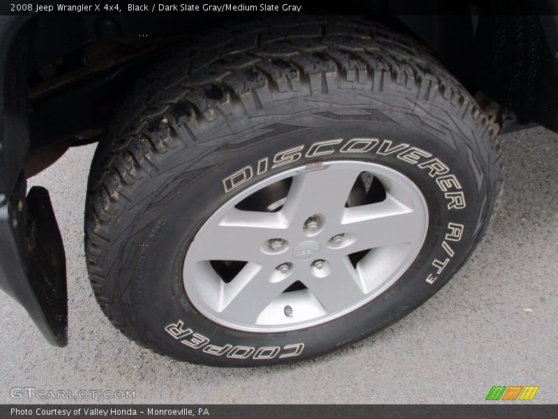 Black / Dark Slate Gray/Medium Slate Gray 2008 Jeep Wrangler X 4x4