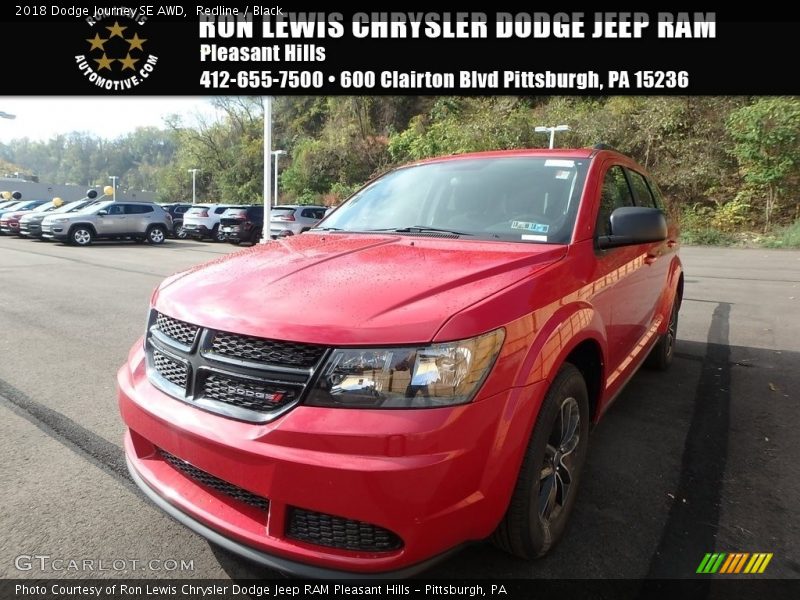 Redline / Black 2018 Dodge Journey SE AWD