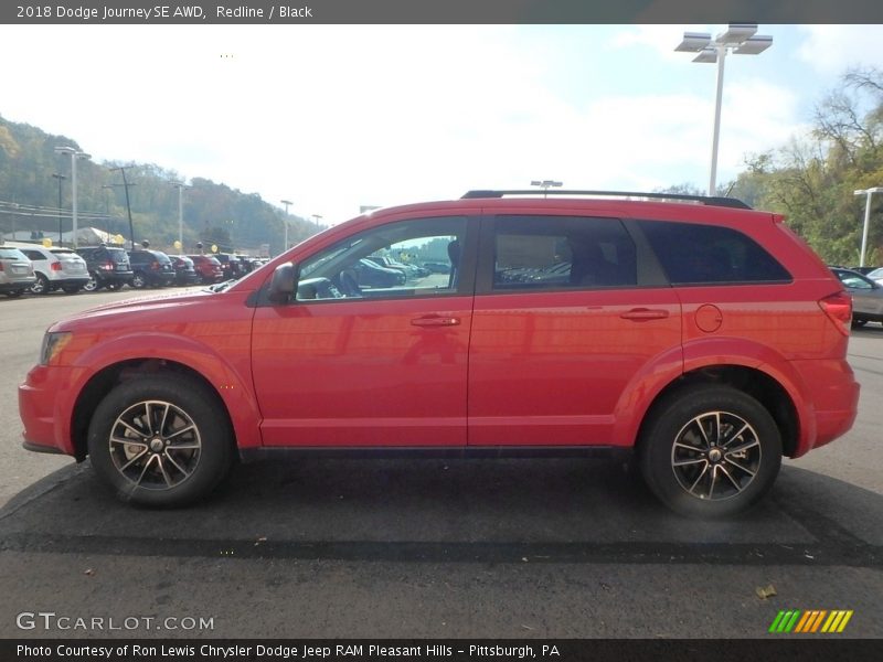 Redline / Black 2018 Dodge Journey SE AWD