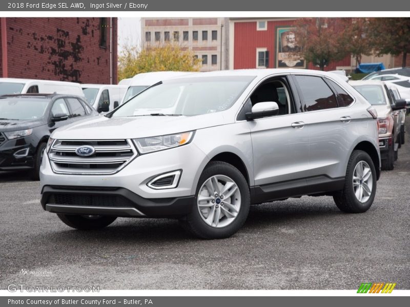 Ingot Silver / Ebony 2018 Ford Edge SEL AWD