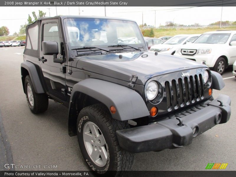 Black / Dark Slate Gray/Medium Slate Gray 2008 Jeep Wrangler X 4x4