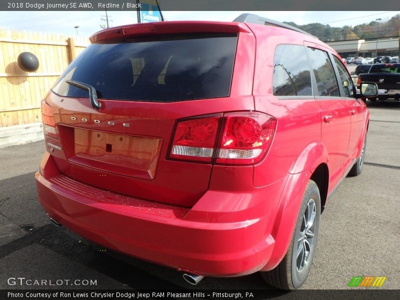Redline / Black 2018 Dodge Journey SE AWD